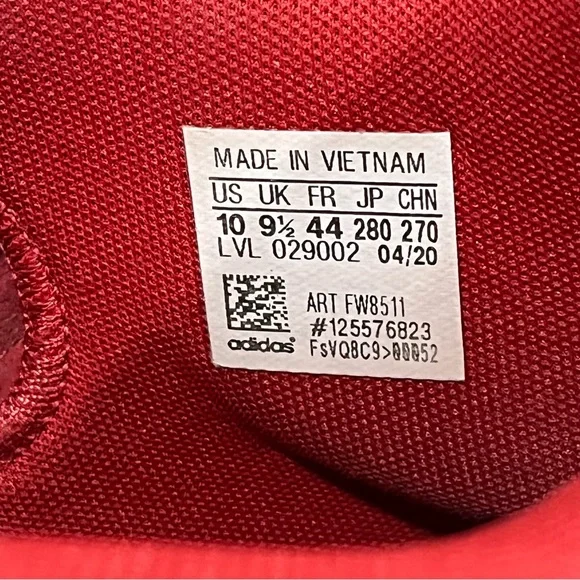 Adidas D.O.N. Issue 2‎ Red/White Men's Basketball Sneaker Size 10 - Picture 9 of 10